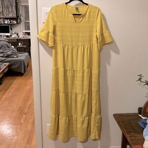 SHEIN mustard yellow maxidress